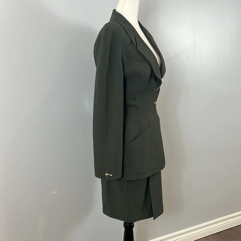 Thierry Mugler Vintage Wool Skirt Suit - Picture 4 of 17
